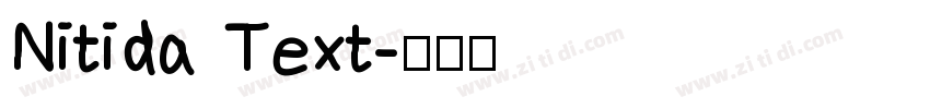 Nitida Text字体转换